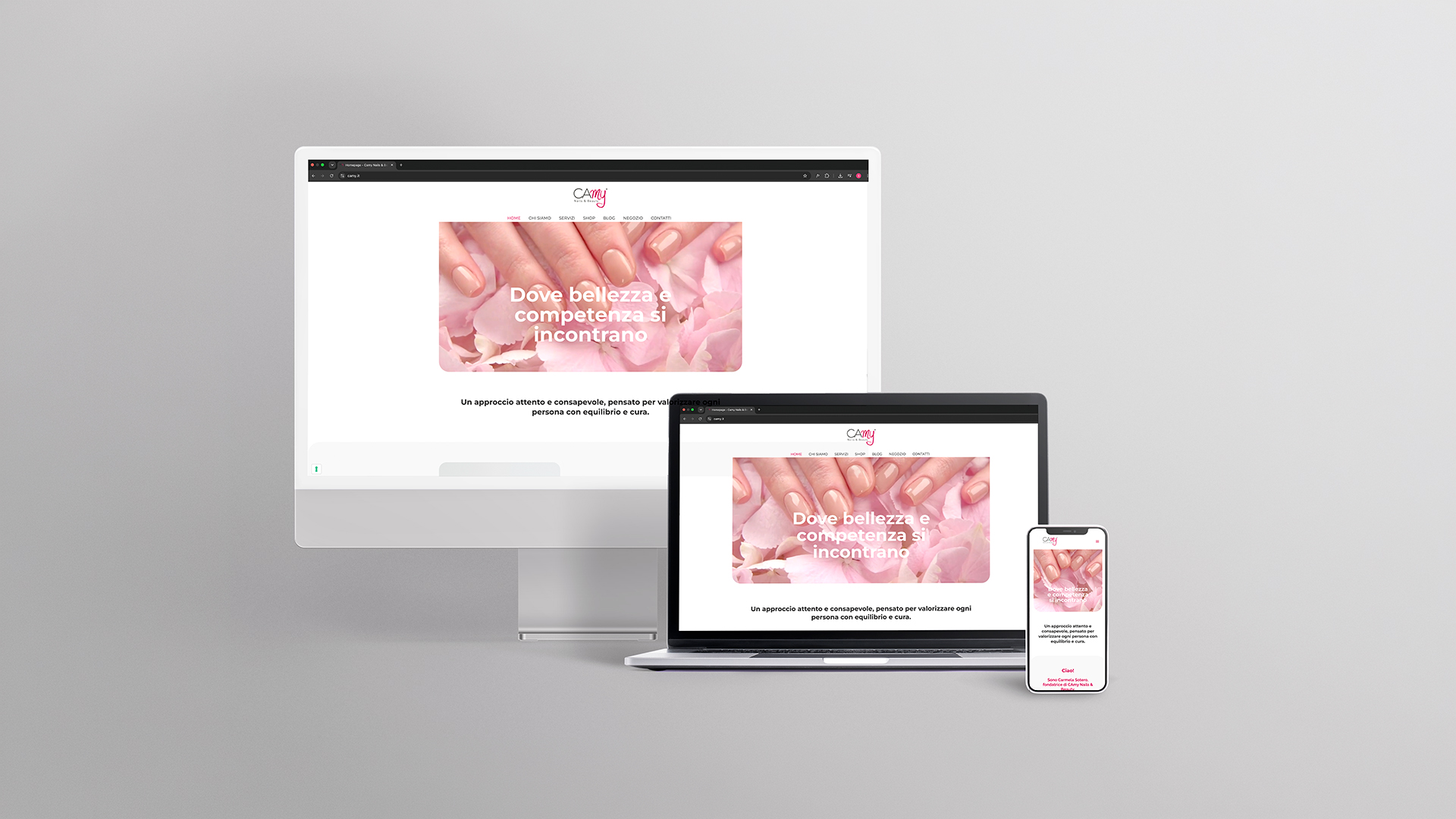 Sito CAmy Nails & Beauty by Lampone Lab desktop