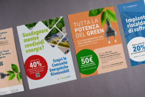 Volantini per allestimento fieristico Energy Italy