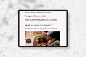 newsletter email marketing Enopera by Lampone Lab