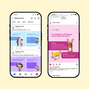 gestione social DidatticaFacile by Lampone Lab