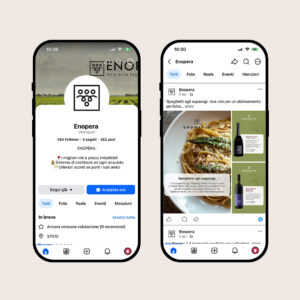 gestione social Enopera by Lampone Lab
