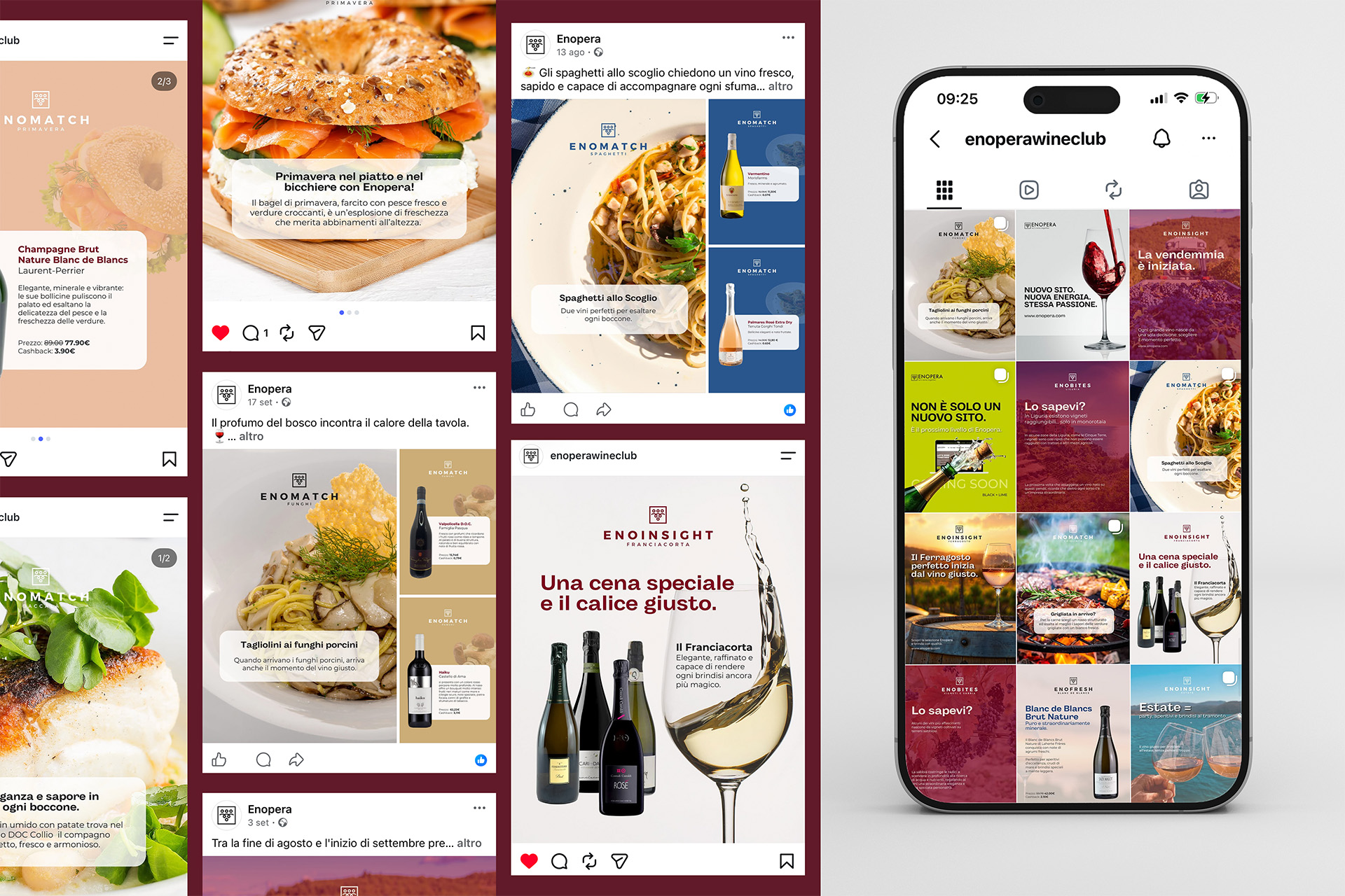 gestione social Enopera by Lampone Lab